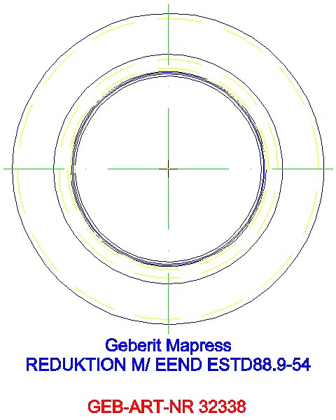 GE Mapress Edelstahl Reduktion mit Einschubende d88,9-54_32338_A