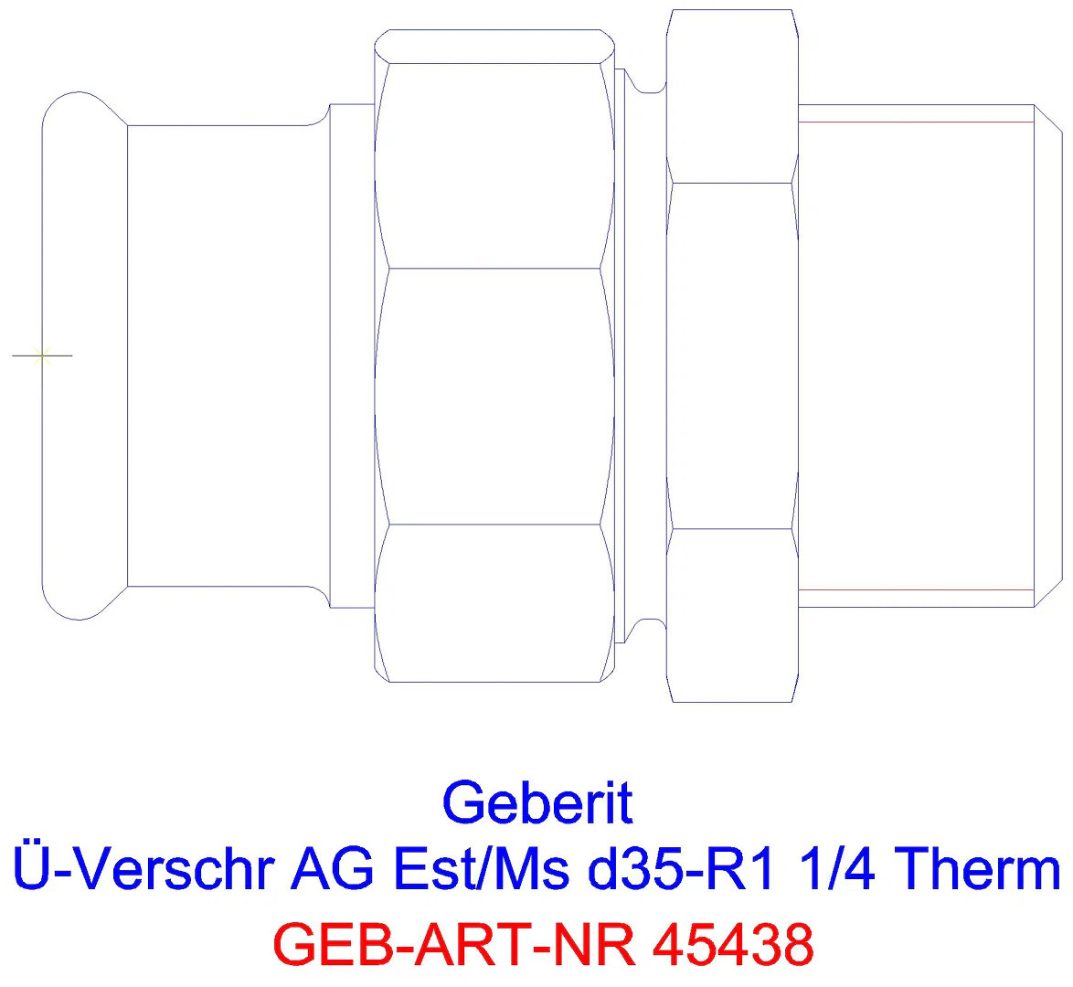 GE Mapress Therm Übergangsverschr. mit AG d28-R1_45438_g