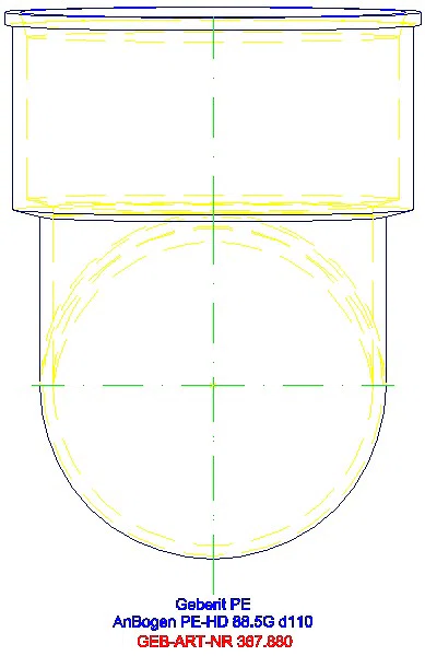 GE PE Anschlussbogen 88,5Gr d110/di120_367.880.16.1_L