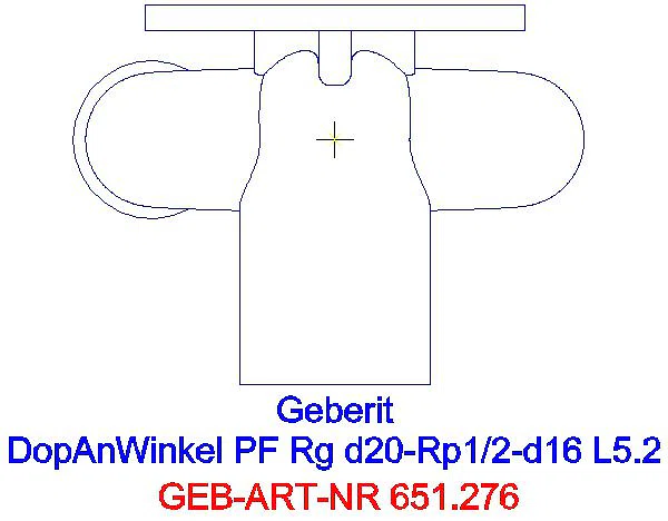 GE PushFit Doppelanschlusswinkel 90Gr Rg d20-Rp1/2-d16 L:52mm_651.276.00.1_G