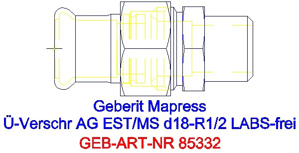 GE Mapress Edelstahl Übergangsverschr. mit AG (LABS-frei) d18-R1/2_85332_G