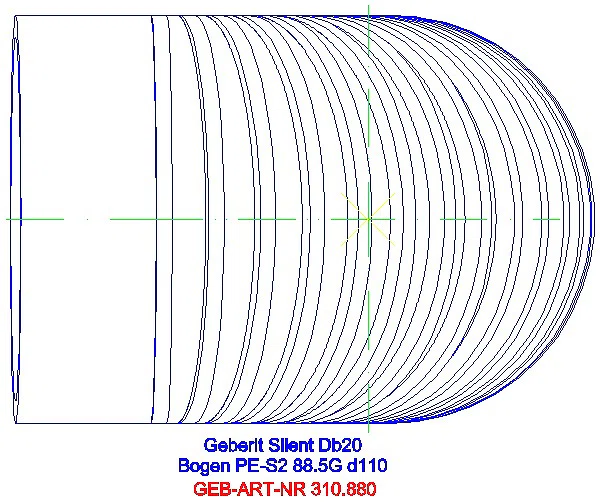 GE Silent-db20 Bogen 88,5Gr d110_310.880.14.1_G