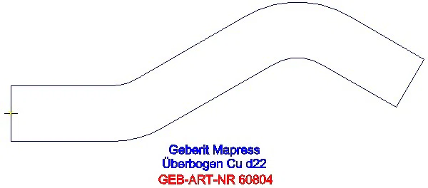 GE Mapress Kupfer Überbogen d22_60804_A