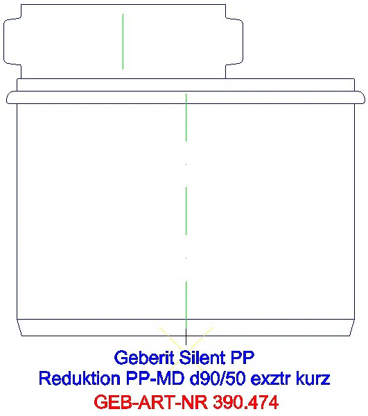 GE Silent-PP Reduktion exzentrisch kurz d90/50_390.474.14.1_L