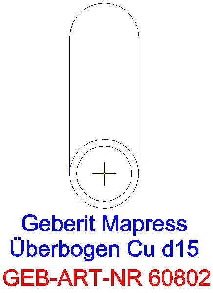GE Mapress Kupfer Überbogen d15_60802_L