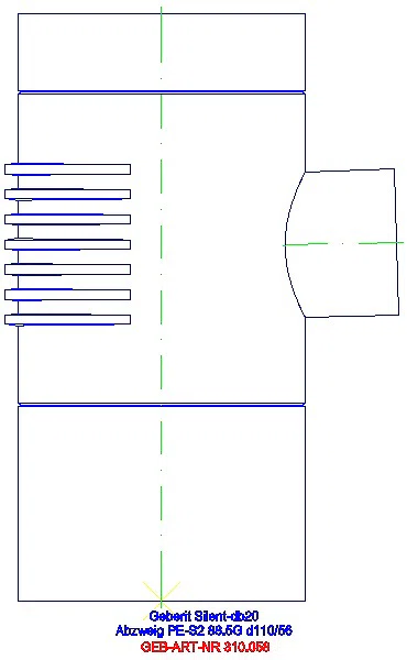 GE Silent-db20 Abzweig 88,5Gr d110/56_310.058.14.1_A