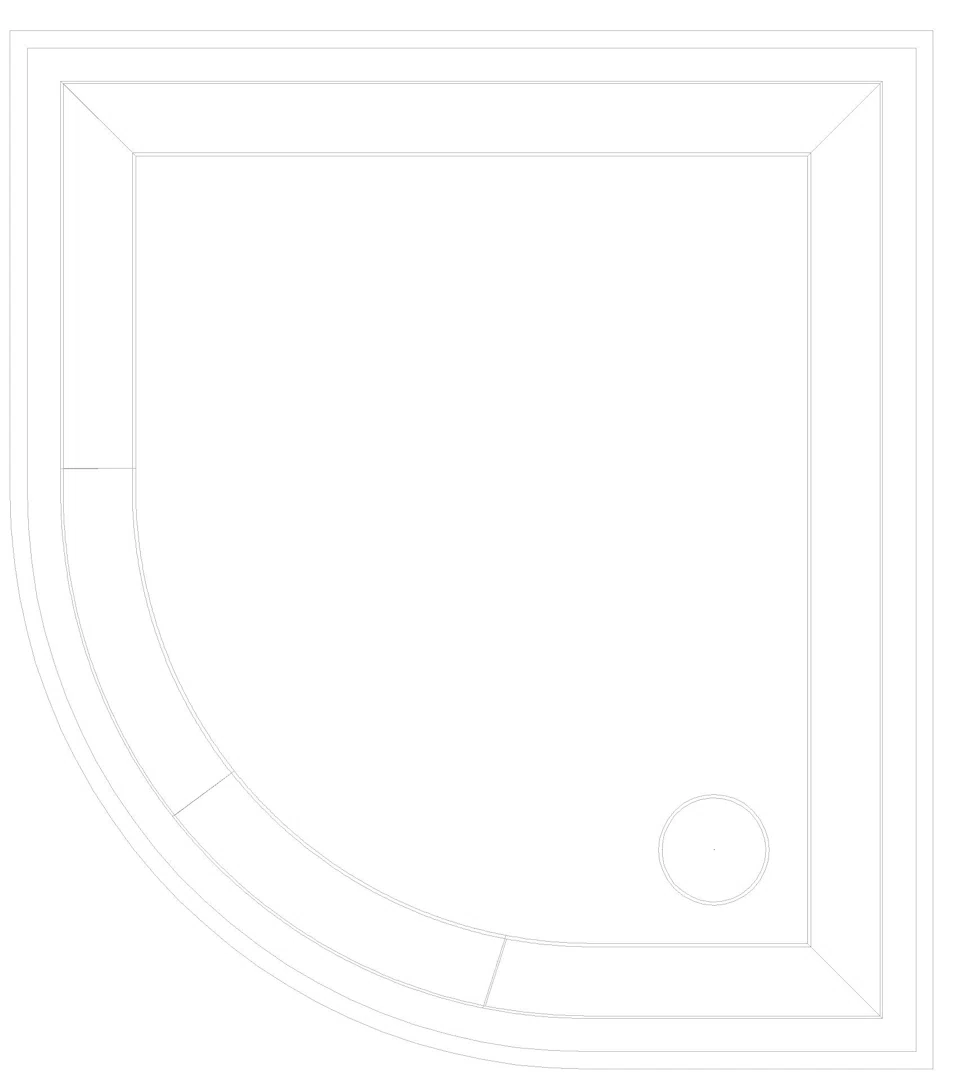 KALDEWEI ZIRKON Duschfläche, 800x900x32 mm, Modell-Nr: 601-1
