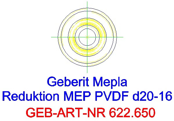 GE Mepla Reduktion PVDF d20-16_622.650.00.5_L
