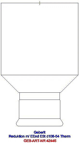 GE Mapress Therm Reduktion mit Einschubende d108-54_42445_G