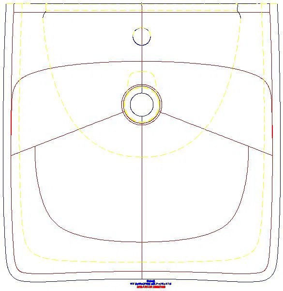 Renova Comfort WT barrierefrei 55x55cm, m. Hl., o. Ül., KeraTec_258557600_G