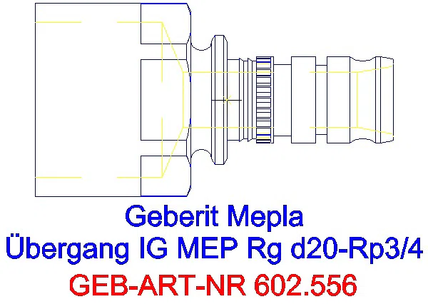 GE Mepla Übergang mit IG Rg d20-Rp3/4_602.556.00.5_G