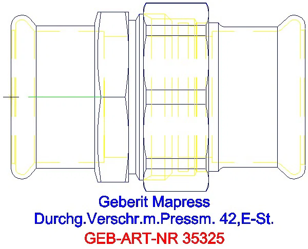 GE Mapress Edelstahl Verschraubung d42_35325_A