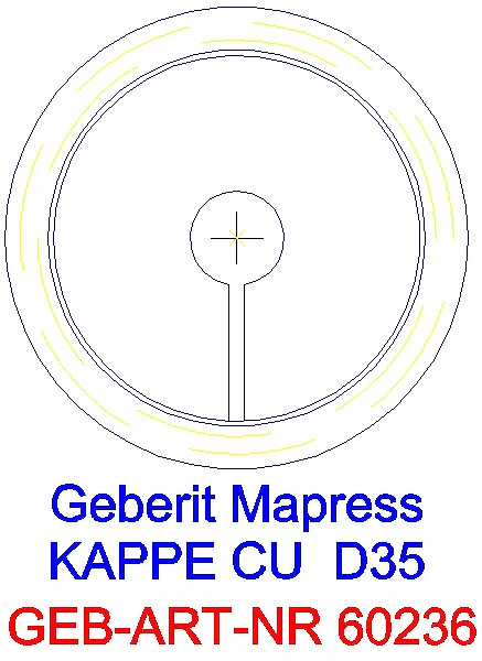 GE Mapress Kupfer Kappe d35_60236_L