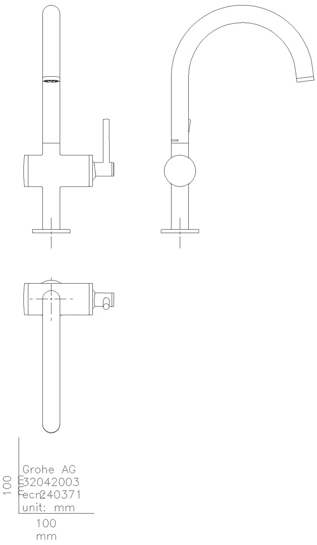 GROHE Einhand-Waschtischbatterie Atrio 24362 L-Size chrom