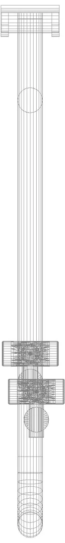 HEWI Stützklappgriff Ser 801, L:700mm, mit Bodenstütze reinweiß