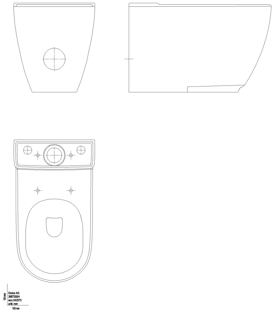 GROHE Stand-Tiefspül-WC Essence Keramik 39572 PureGuard Abgang univ. alpinweiß
