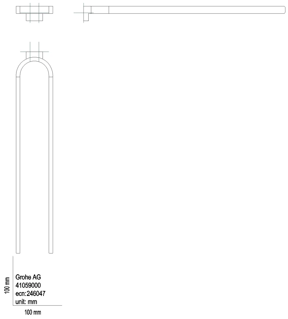 GROHE Handtuchhalter Selection 41059 2-armig warm sunset