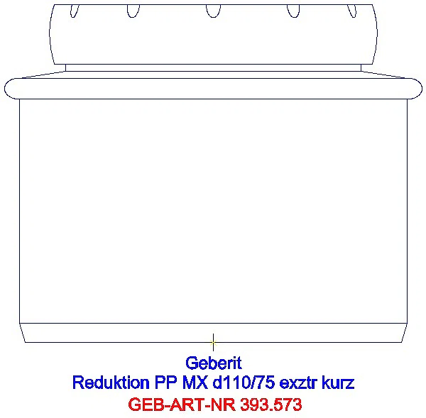 GE Silent-Pro Reduktion exzentrisch d110/75_393.573.14.1_A