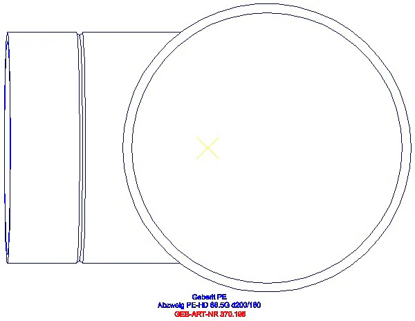 GE PE Abzweig 88,5Gr d200/160_370.195.16.1_G