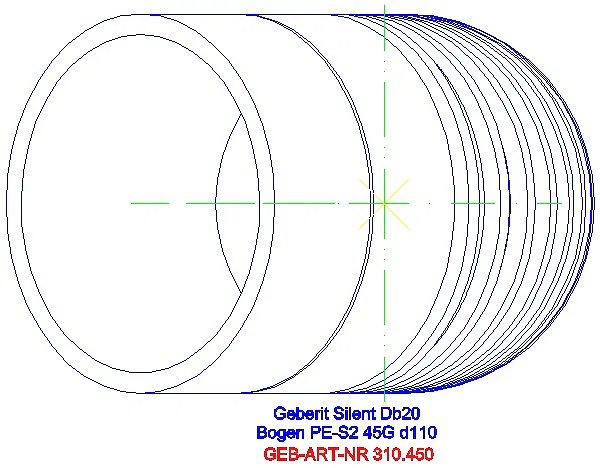 GE Silent-db20 Bogen 45Gr d110_310.450.14.1_G