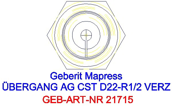 GE Mapress C-Stahl Übergang mit AG d22-R1/2 verzinkt_21715_L