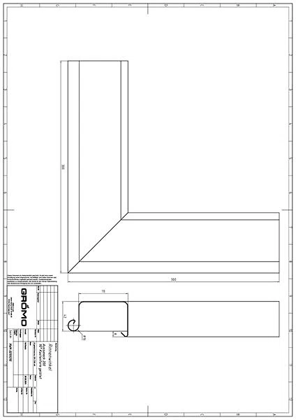 Alu Rinnenwinkel Kastenform Außeneck 200, #Art.Nr. 84310