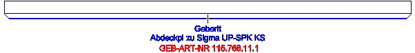 GE Abdeckplatte zu Sigma UP-SPK weiß-alpin_115.768.11.1_G