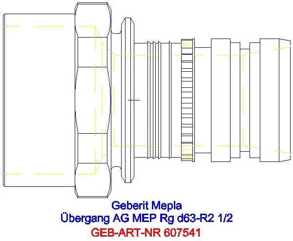GE Mepla Übergang mit AG Rg d63-R2 1/2_607.541.00.5_G