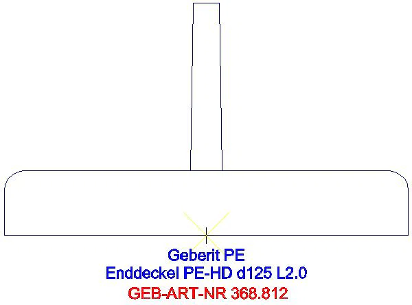 GE PE Enddeckel d125_368.812.16.1_L