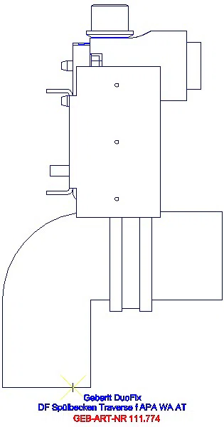 GE Duofix Traverse für Standarmatur, Küchenspüle_111.774.00.1_L