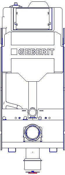 GE GIS Element f. WWC, 125cm, mit Sigma UP-SPK 12cm, mit HS50 Hygienesp./2 WA_461213002_A