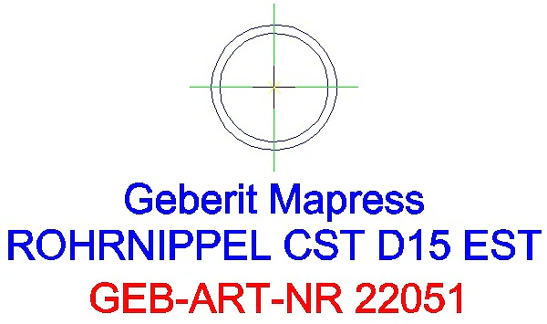 GE Mapress C-Stahl Rohrnippel außen verzinkt d18_22051_A