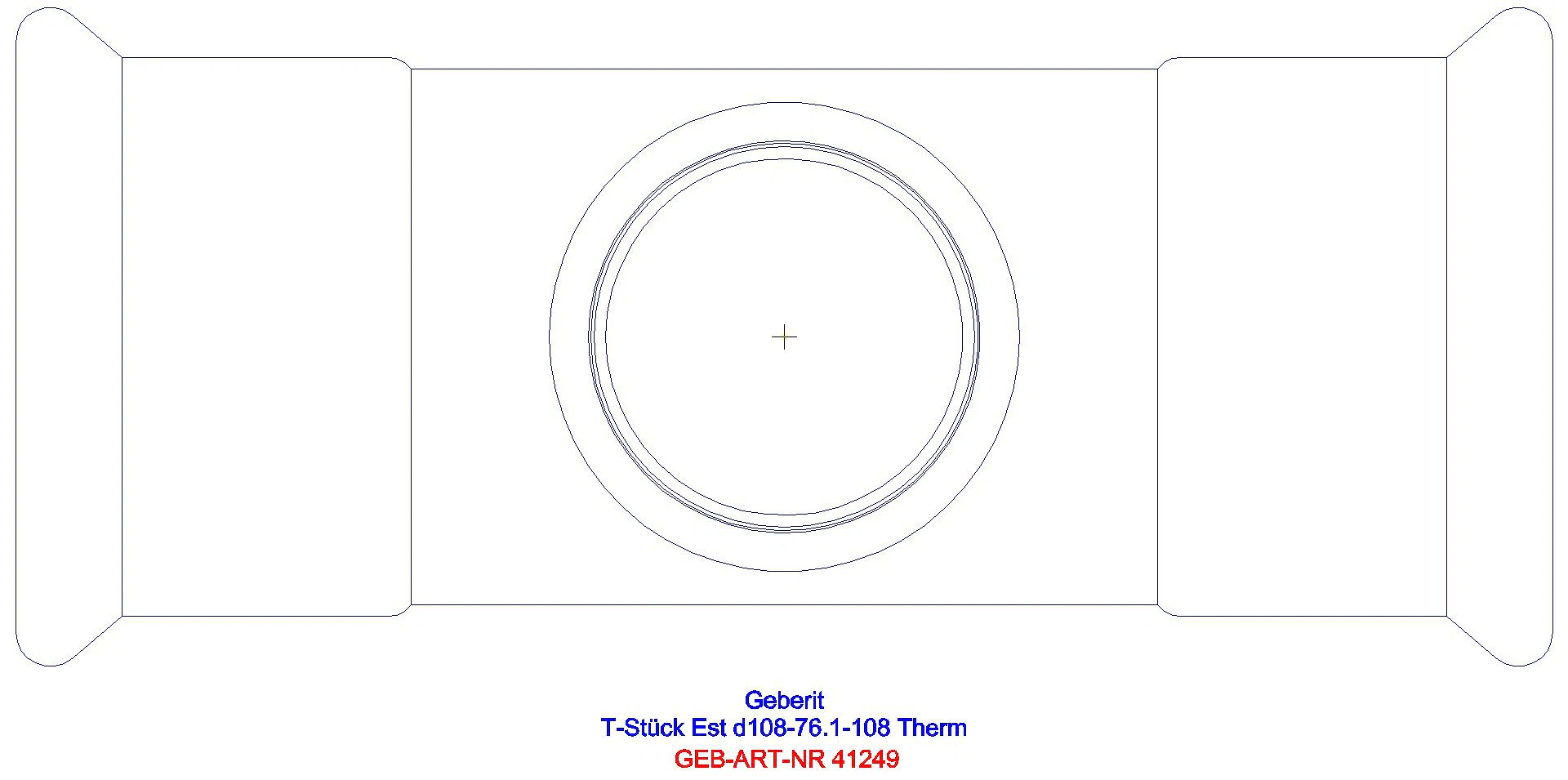 GE Mapress Therm T-Stück reduziert d108-54-108_41249_g