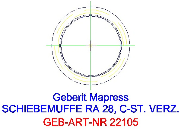 GE Mapress C-Stahl Schiebemuffe d28 verzinkt_22105_L