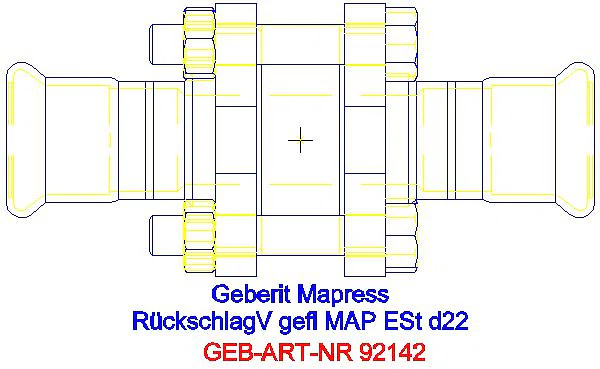 GE Mapress Rückschlagventil NPW geflanscht d22_92142_G