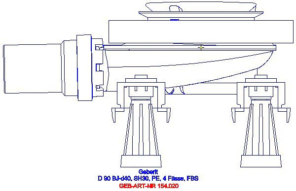 GE Rohbauset, zu Geberit Duschfläche Setaplano Sperrwasserhöhe 30 mm d40 4 F._154.020.00.1_A