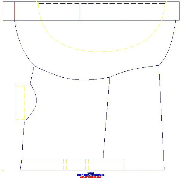 Renova Comfort Stand-WC Flachspüler erhöht/barrierefrei, Abgang horizontal_218510000_L