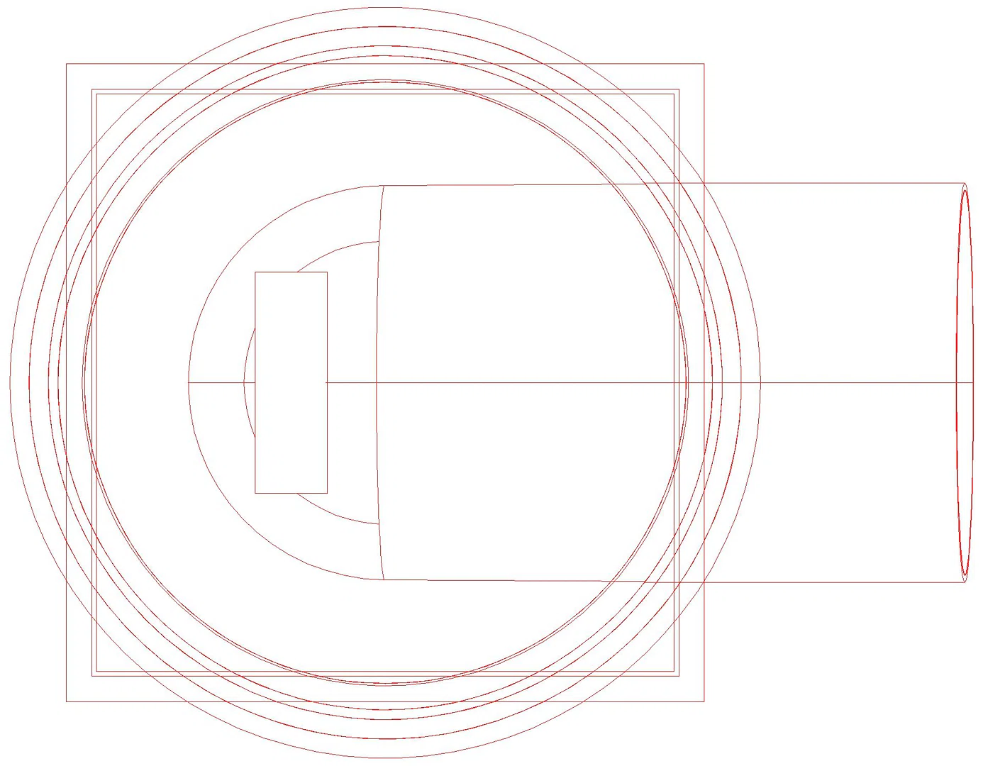 KESSEL-Objektablauf Ecoguss DN 80, seitlich, Designrost (3D)