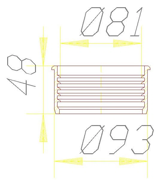 DALLMER Lippendichtung zu HT/SML-Rohrverbinder, DN 80