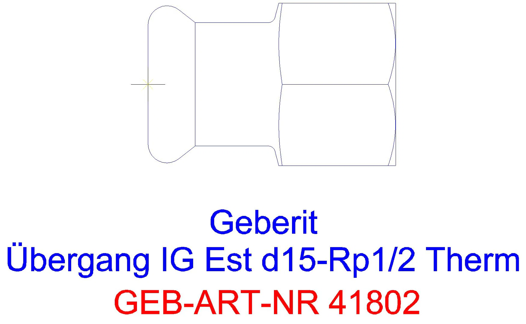 GE Mapress Therm Übergang mit IG d15-Rp3/8_41802_a