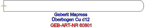 GE Mapress Kupfer Überbogen d12_60801_G