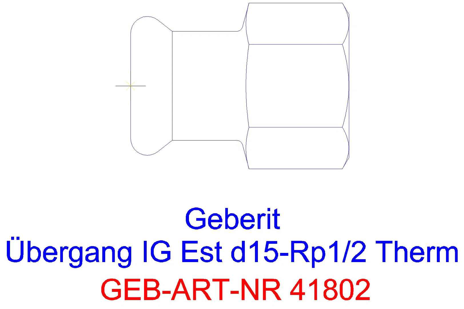 GE Mapress Therm Übergang mit IG d15-Rp3/8_41802_g