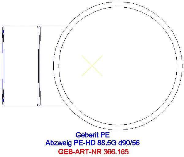 GE PE Abzweig 88,5Gr d90/56_366.165.16.1_G