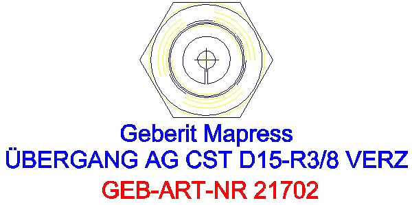 GE Mapress C-Stahl Übergang mit AG d15-R3/8 verzinkt_21702_L