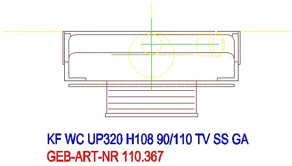 GE Kombifix Element für WWC, 108 cm mit Sigma UP-SPK 12 cm, (DuoFresh)_110.367.00.5_G