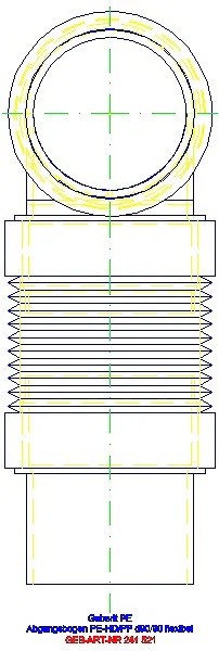 GE PE Anschlussbogen 90Gr für Wand-WC ausziehbar d90/90_241.521.00.1_L