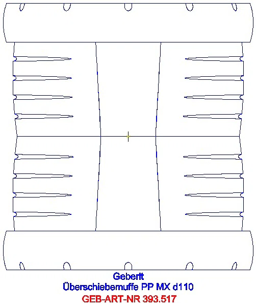 GE Silent-Pro Überschiebemuffe d110mm_393.517.14.1_L
