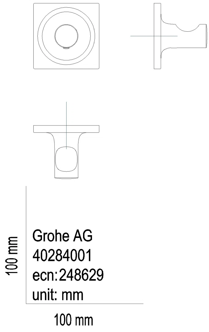 GROHE Bademantelhaken Allure 40284_1 warm sunset