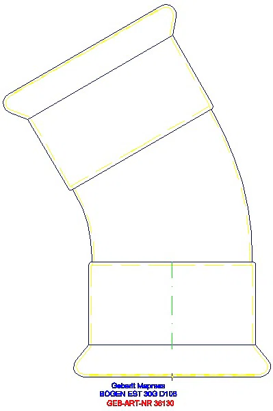 GE Mapress Edelstahl Bogen 30Gr d108_36130_A