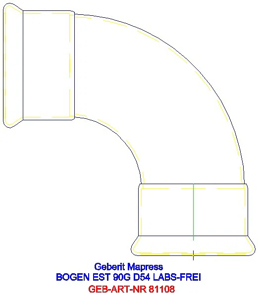 GE Mapress Edelstahl Bogen 90Gr d54 (LABS-frei)_81108_A